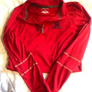Red Arizona State quarter zip